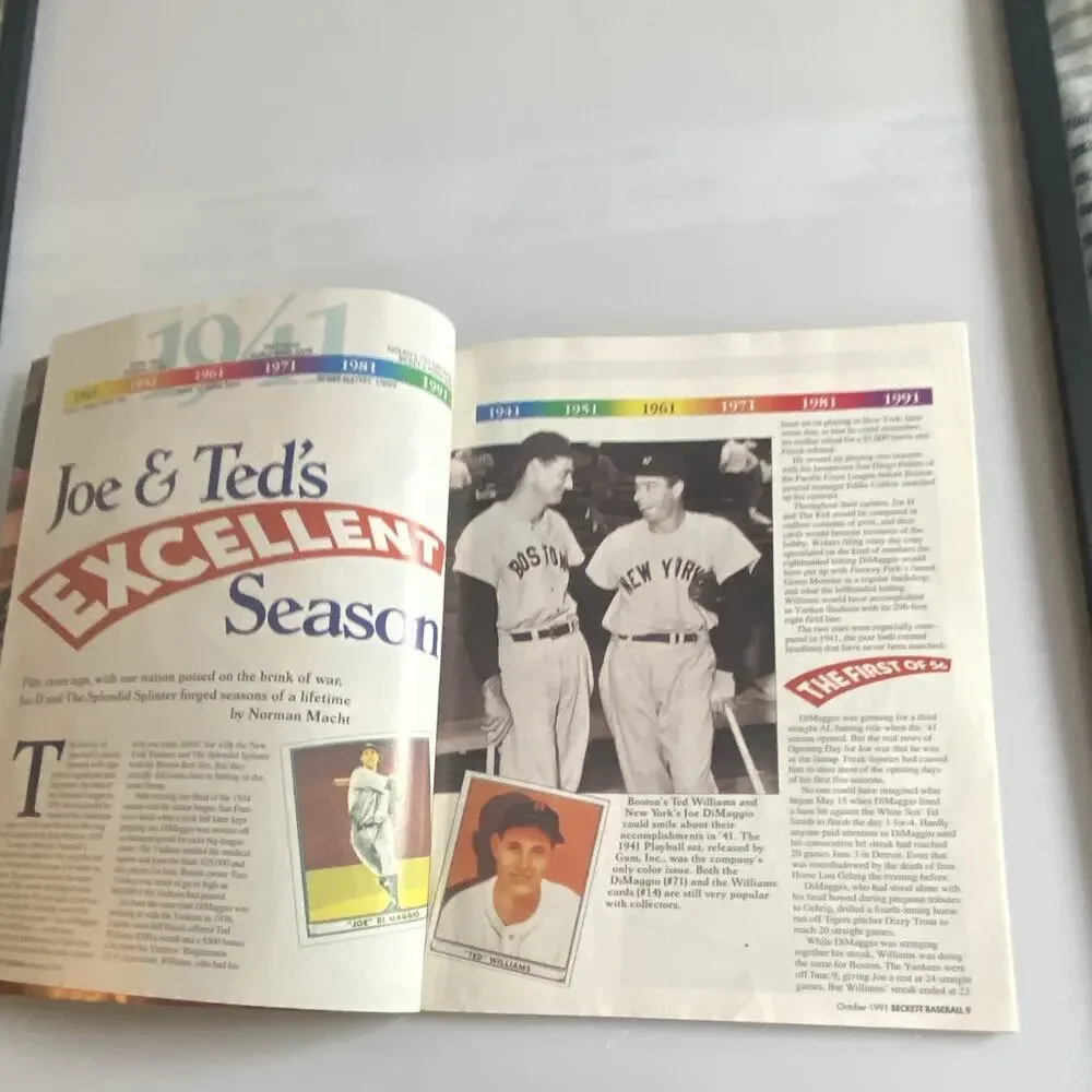 Beckett Baseball Card Monthly Price Guide Magazine Oct 1991 Frank Thomas